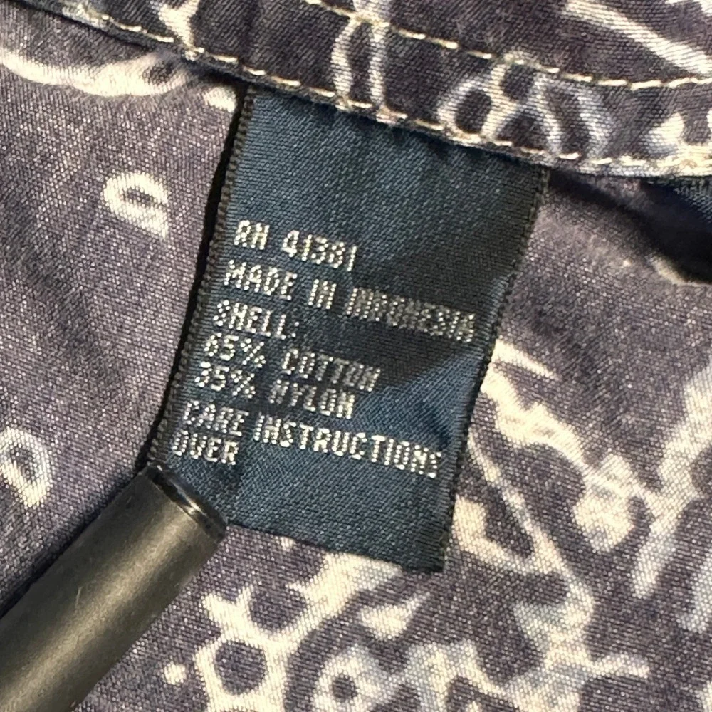 Polo Ralph Lauren Paisley Board Shorts Mens 34 Navy Blue Swim Trunks Cargo